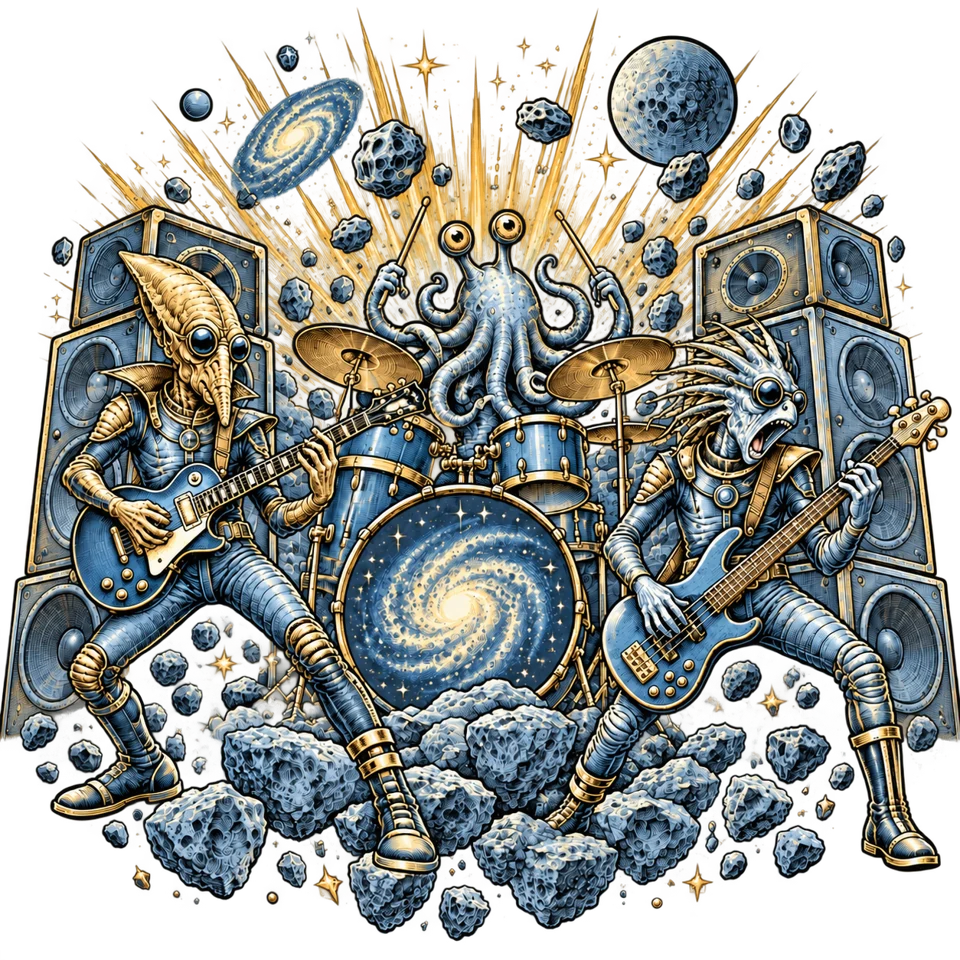 Disaster Area, the improbably loud intergalactic band